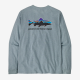 Patagonia pánské tričko, dlouhý rukáv, M's L/S Home Water Trout Responsibili-Tee, Blue - vel. XL