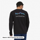 Patagonia pánské tričko, dlouhý rukáv, M's L/S Home Water Trout Responsibili-Tee, Black - vel. XL